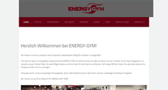 Desktop Screenshot of energy-gym.de
