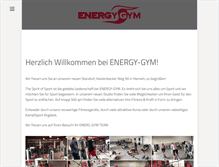 Tablet Screenshot of energy-gym.de